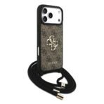 Guess iPhone 17 Pro Max Backcover hoesje - Crossbody 4G Big Logo - Cord Strap - Bruin - Afbeelding 3