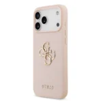 Guess iPhone 17 Pro Max Backcover hoesje - Grained - Big 4G Logo - Roze - Afbeelding 4