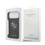Guess iPhone 17 Pro Max Backcover hoesje - Grained - Big 4G Logo - Zwart - Image 9