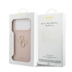 Guess iPhone 17 Pro Max Backcover hoesje - Grained - Big 4G Logo - Roze - Afbeelding 9