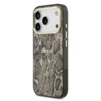 Guess iPhone 17 Pro Max Backcover hoesje - Magsafe - Python Pattern - Bruin - Afbeelding 3