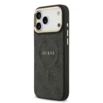 Guess iPhone 17 Pro Max Backcover hoesje - Magsafe PU Leather - 4G Classic Logo - Zwart - Afbeelding 4
