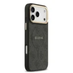 Guess iPhone 17 Pro Max Backcover hoesje - Magsafe PU Leather - 4G Classic Logo - Zwart - Afbeelding 2