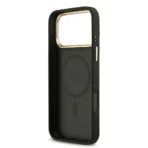 Guess iPhone 17 Pro Max Backcover hoesje - Magsafe PU Leather - 4G Classic Logo - Zwart - Afbeelding 5