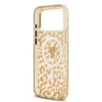 Guess iPhone 17 Pro Max Backcover hoesje - Magsafe - Leopard Glitter Edition - Bruin - Afbeelding 6