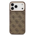 Guess iPhone 17 Pro Max Backcover hoesje - Magsafe PU Leather - 4G Classic Logo - Bruin - Image 3