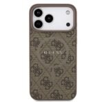 Guess iPhone 17 Pro Max Backcover hoesje - Magsafe PU Leather - 4G Classic Logo - Bruin - Afbeelding 4