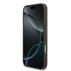 Guess iPhone 17 Pro Max Backcover hoesje - Magsafe PU Leather - 4G Classic Logo - Bruin - Afbeelding 5