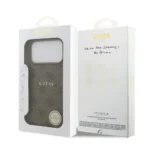 Guess iPhone 17 Pro Max Backcover hoesje - Magsafe PU Leather - 4G Classic Logo - Bruin - Afbeelding 9