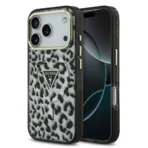 Guess iPhone 17 Pro Max hoesje MagSafe leopard zwart