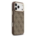 Guess iPhone 17 Pro Max Backcover hoesje - Magsafe PU Leather - 4G Classic Logo - Bruin - Image 2