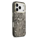 Guess iPhone 17 Pro Max Backcover hoesje - Magsafe - Python Pattern - Bruin - Afbeelding 4