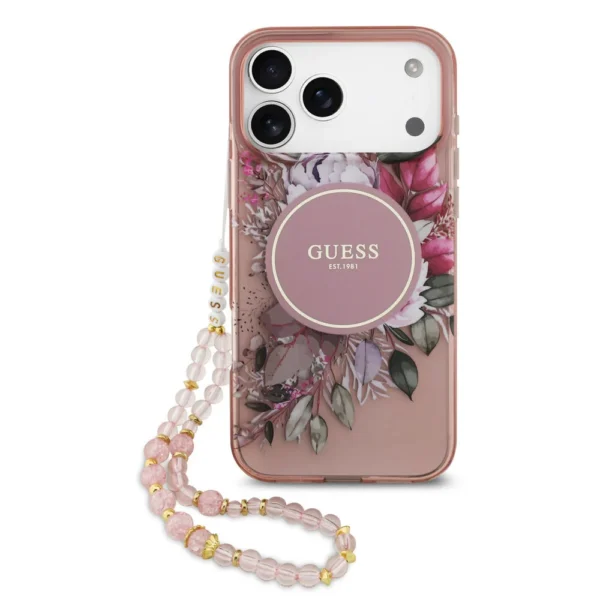 Guess iPhone 17 Pro Max hoesje MagSafe roze