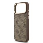 Guess iPhone 17 Pro Max Backcover hoesje - Magsafe PU Leather - 4G Classic Logo - Bruin - Image 6