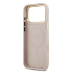 Guess iPhone 17 Pro Max Backcover hoesje - Magsafe PU Leather - 4G Classic Logo - Roze - Afbeelding 5