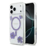 iPhone 17 Pro Max MagSafe hoesje paars bloemen