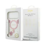 Guess iPhone 17 Pro Max Backcover hoesje - Magsafe - Resin Flowers Design - Roze - Image 9