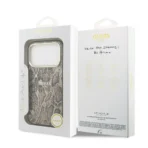Guess iPhone 17 Pro Max Backcover hoesje - Magsafe - Python Pattern - Bruin - Afbeelding 9
