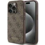 Guess Hoesje Voor iPhone 15 Pro Max – Bruin
