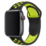Sportband – Apple Watch Bandje 38/40/41 mm Zwart Geel