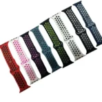 Sportband – Apple Watch Bandje 38/40/41 mm Zwart Wit - Image 2