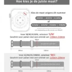 Horloge Bandje Geschikt voor Apple Watch- Ocean Sportband-iWatch 42/44/ 45/49 mm Wit Kleur - Afbeelding 3