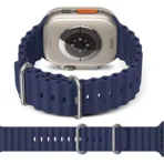 Horloge Bandje Geschikt voor Apple Watch- Ocean Sportband- iWatch 42/44/ 45/49 mm Blauw Kleur