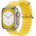 Horloge Bandje Geschikt voor Apple Watch- Ocean Sportband-iWatch 42/44/ 45/49 mm Geel Kleur