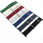 Horloge Bandje Geschikt voor Apple Watch- Ocean Sportband- iWatch 42/44/ 45/49 mm Blauw Kleur - Image 4