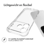 Transparant Achterkant Antishock Hoesje Voor de Apple iPhone 17 Pro - Afbeelding 2