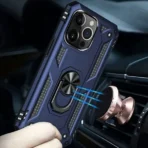 Apple iPhone 11 Pro Max Luxe Extreem Stevige Anti shock hoesje – Magnetisch voor autohouder met Ring Kickstand - Image 6