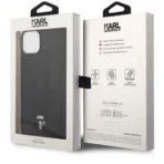 Karl Lagerfeld Zwart achterkant Apple iPhone 14 Pro Max - Afbeelding 4