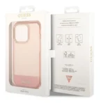 Guess Roze Transparant hoesje Apple iPhone 14 Pro Max - Afbeelding 7