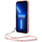 Guess Roze Transparant hoesje Apple iPhone 14 Pro Max - Afbeelding 3
