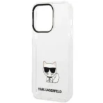 Karl Lagerfeld Transparant achterkant Apple iPhone 14 Pro - Image 3