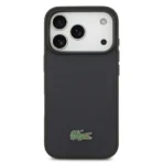 Lacoste 17 Pro Backcover hoesje - MagSafe - Iconic Petit Pique Logo - Navy - Afbeelding 3