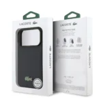 Lacoste 17 Pro Backcover hoesje - MagSafe - Iconic Petit Pique Logo - Navy - Afbeelding 9