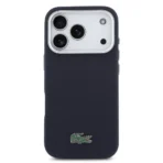 Lacoste 17 Pro Backcover hoesje - MagSafe - Metal Edges - Iconic Petit Pique Logo - Navy - Image 3