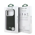 Lacoste 17 Pro Backcover hoesje - MagSafe - Metal Edges - Iconic Petit Pique Logo - Zwart - Image 8