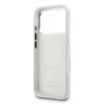 Lacoste 17 Pro Max Backcover hoesje - MagSafe - Metal Edges And Logo - Grijs - Afbeelding 6