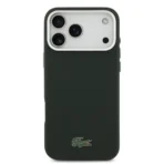 Lacoste 17 Pro Max Backcover hoesje - MagSafe - Metal Edges - Iconic Petit Pique Logo - Sinople Green - Image 3