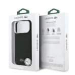 Lacoste 17 Pro Max Backcover hoesje - MagSafe - Metal Edges - Iconic Petit Pique Logo - Sinople Green - Image 9