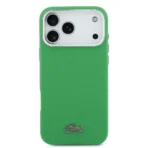 Lacoste 17 Pro Max Backcover hoesje - MagSafe - Metal Edges - Iconic Petit Pique Logo - Estragon Green - Afbeelding 3