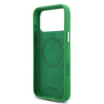 Lacoste 17 Pro Max Backcover hoesje - MagSafe - Metal Edges - Iconic Petit Pique Logo - Estragon Green - Afbeelding 6