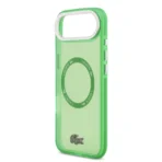 Lacoste iPhone 17 Air Backcover hoesje - MagSafe - Transparent Case With Frosted Finish - Groen - Afbeelding 7