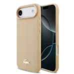 Lacoste iPhone 17 Air MagSafe hoesje beige