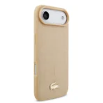 Lacoste iPhone 17 Air Backcover hoesje - MagSafe - Monogramme Print With Gold Logo - Beige - Afbeelding 2