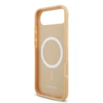 Lacoste iPhone 17 Air Backcover hoesje - MagSafe - Monogramme Print With Gold Logo - Beige - Afbeelding 6