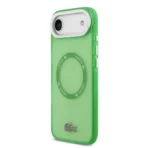 Lacoste iPhone 17 Air Backcover hoesje - MagSafe - Transparent Case With Frosted Finish - Groen - Afbeelding 4