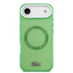 Lacoste iPhone 17 Air Backcover hoesje - MagSafe - Transparent Case With Frosted Finish - Groen - Afbeelding 3